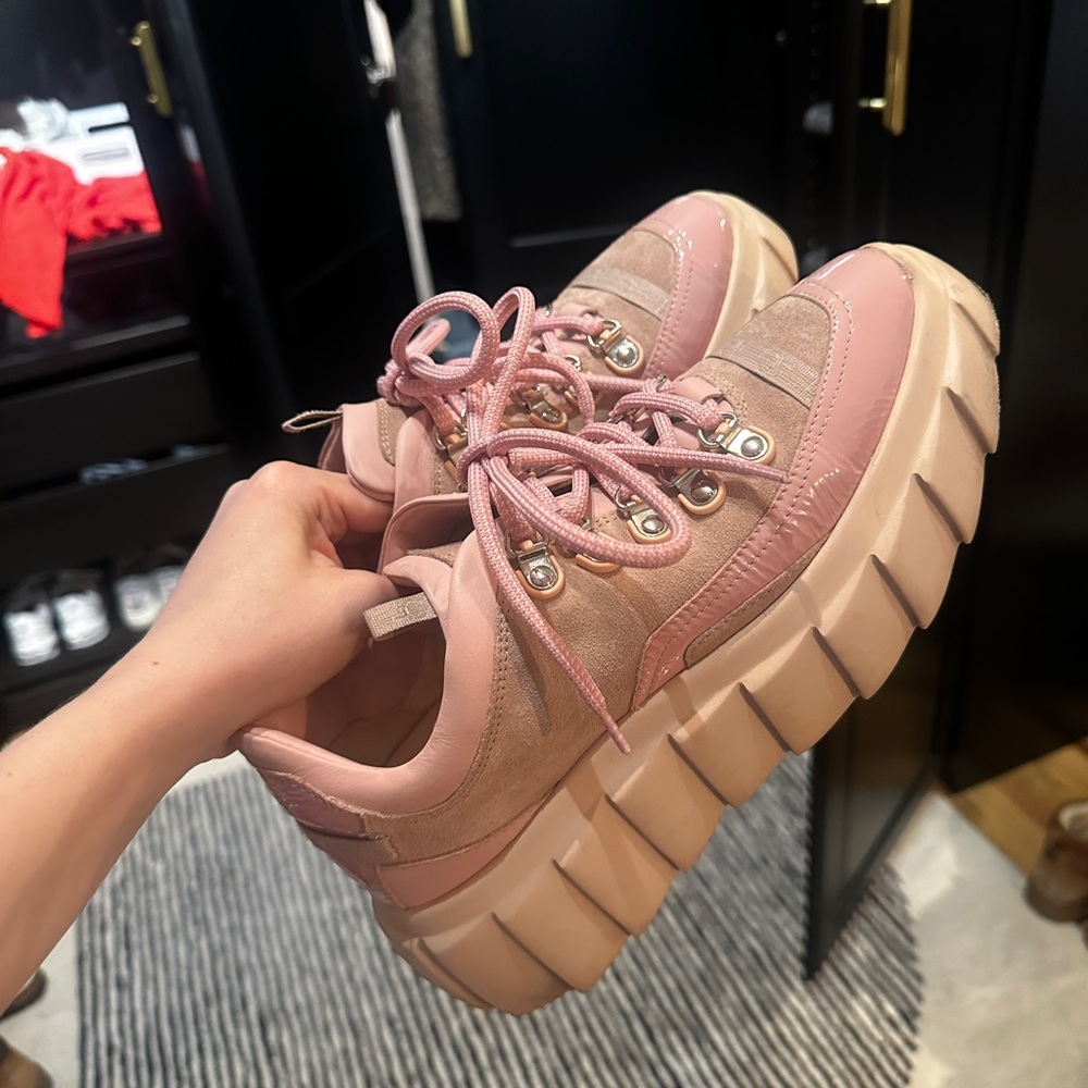 AGL chunky pink sneakers